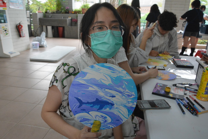 2026/4/1 浮影流光：水拓印染藝術扇創作DIY圖片