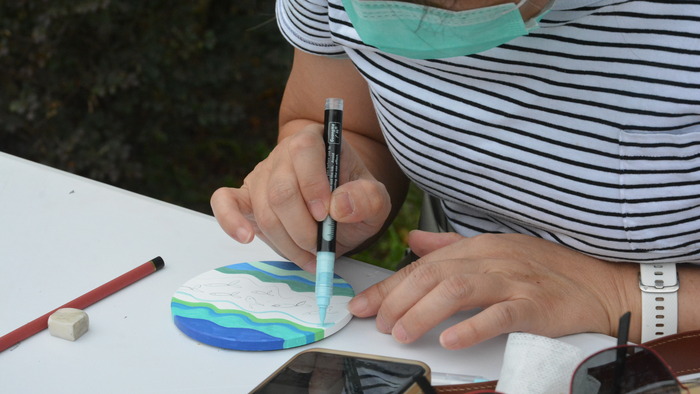 20251119-街頭音樂會-弦舞吉他社 × 創音社X手沖咖啡體驗活動X插畫風杯墊創作圖片